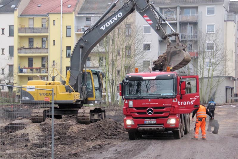 Erdarbeiten Februar 2015