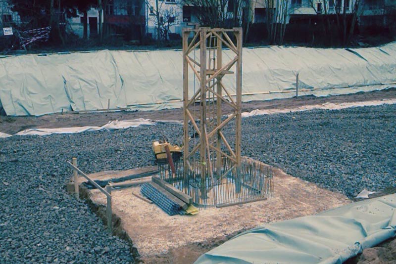 Kranfuß steht. März 2015